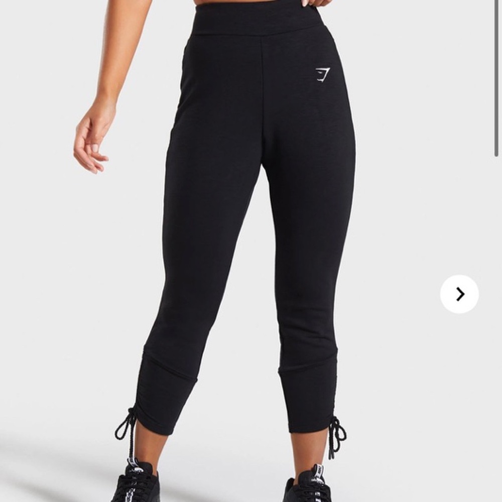 Gymshark Ruched Slim Fit Joggers -Black